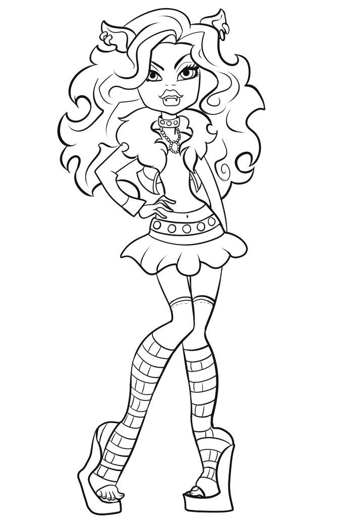 face portrait of lagoona blue coloring pages - photo #40