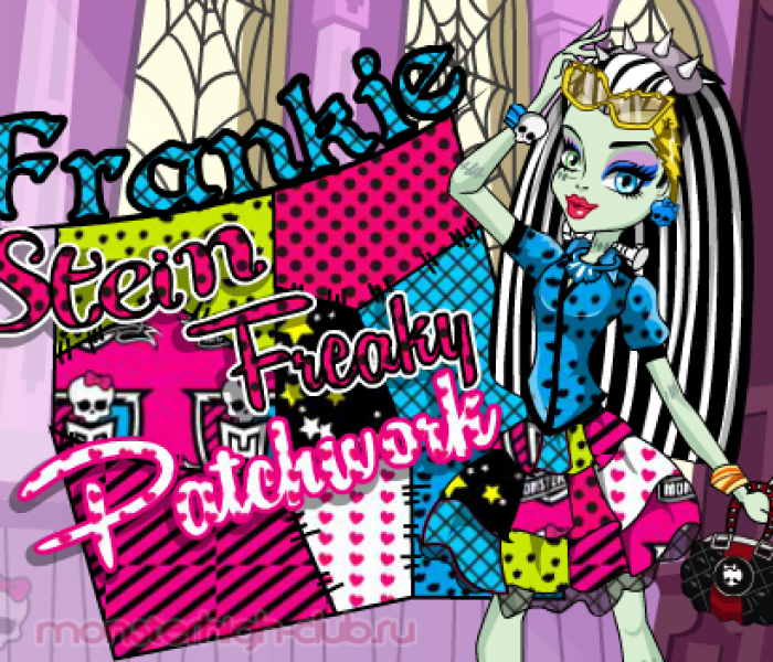 Одевалка и раскраска Френки Штейн — игры Monster High