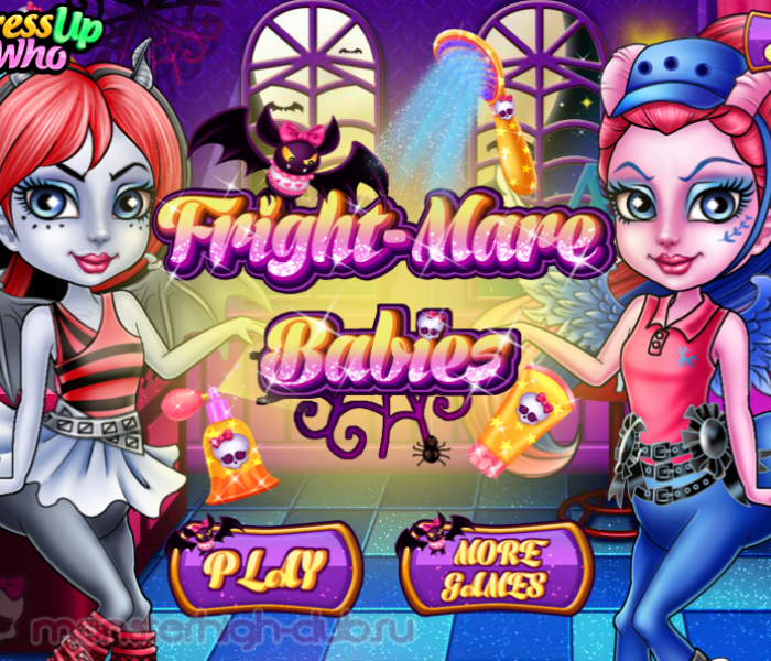 Одевалка крошек Fright-Mares — игры Monster High