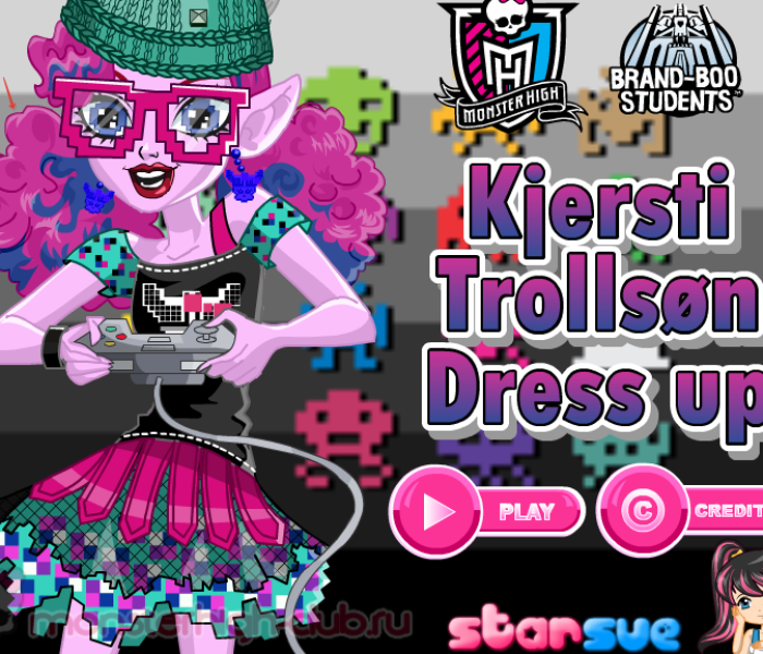 Одевалка Къерсти Троллсон (Brand-Boo Students) — игры Monster High