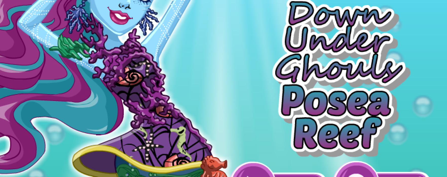 Одевалка Поси Риф (Posea Reef) из мультфильма»Great Scarrier Reef» — игры Monster High