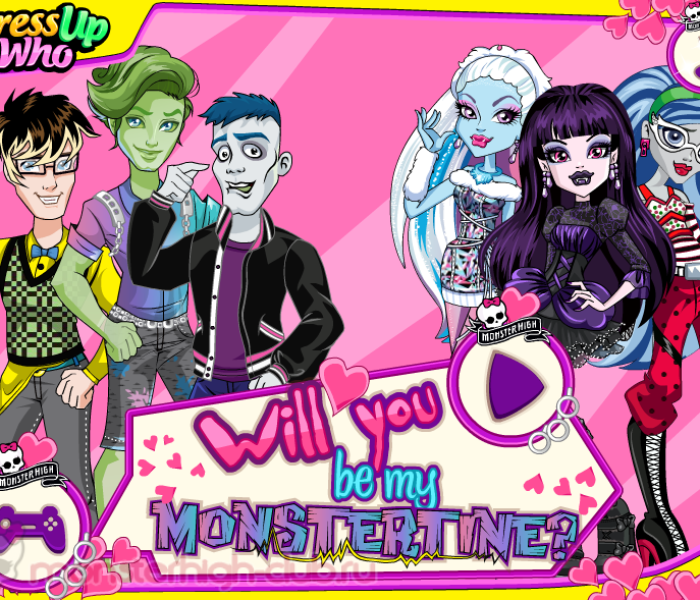 Игра » Will You Be My Monstertine/Будешь ли ты моим Монстро-Валентином?» — игры Monster High