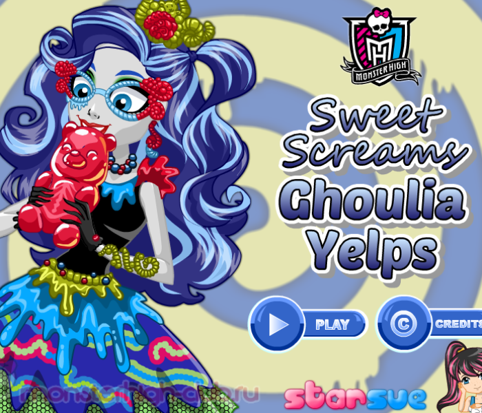 Одевалка Гулии Йелпс «Sweet Screams» — игры Monster High