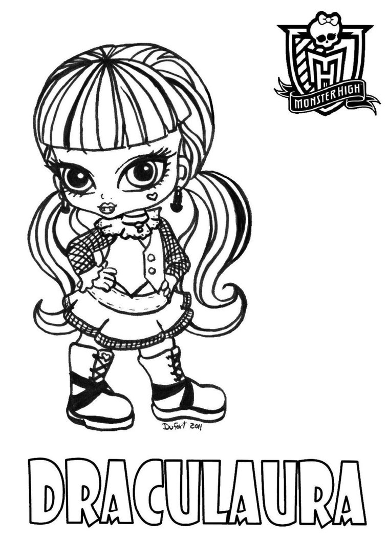 Раскраски Monster High Дракулаура | Monster High